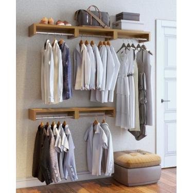 Imagem de Cabideiro Closet 60cm Imbuia - D'Arte Móveis