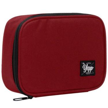 Imagem de Estojo escolar box grande com aba Nylon Yepp, Vermelho