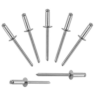 Imagem de ALLCLEAN 100 rebites profissionais de aço inoxidável de 5/81.3 cm x 1/5.1 cm, rebites pop de 4,8 x 20 mm, cabo de aço inoxidável e mandril de aço inoxidável