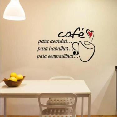 Imagem de Adesivo De Parede Decorativo Sala Café Vários Ambientes - DEKAL DECOR