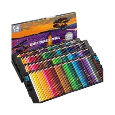 Imagem de Conjunto de Lápis de Cor Profissional - 48/72/120/150/200 Cores Aquare