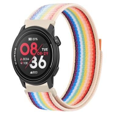Imagem de Meliya Pulseiras de nylon compatíveis com Coros Pace 3/Apex 2 Pro/Apex Pro/Apex 46 mm, pulseira de reposição esportiva de nylon macio para relógio Coros Pace 3 (arco-íris)