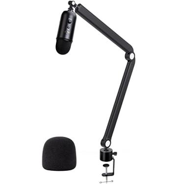 Imagem de WIBOND Suporte de Microfone Blue Yeti com Braço de Lança E Filtro Pop-Suporte de Mesa de Braço de Microfone de Metal Ponderado Compatível com Blue Yeti X, Hyperx Quadcast, Rode E A Maioria Dos Microfo