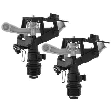 Imagem de 2 Peças de Aspersor Giratório de Irrigação de Jardim, Ferramenta de Pulverização de água de Média Distância Em Aço Inoxidável para Irrigação Agrícola e de Jardim, Feito de