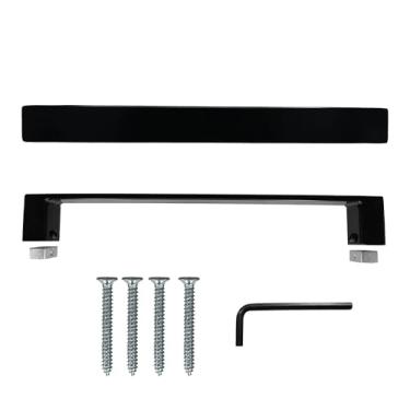 Imagem de Nuvo Iron GHM12 Puxador de portão moderno 30,5 cm C 5 mm L, preto