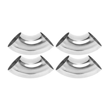 Imagem de Motoforti 4 peças 90 graus curva mandril cotovelo carro modificado tubo de escape tubulação 8.9 cm espessura OD 1,5 mm/16GA 89x230x1,5 mm 201 aço inoxidável 2 peças