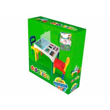 Imagem de Mesa Didática Poliplac 5825 - Prática, Divertida e Acompanha Cadeiras