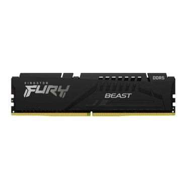 Imagem de Memória Gamer Kingston Fury Beast, 8gb, Ddr5, 5200mhz, Cl40 - Kf552c40bb-8