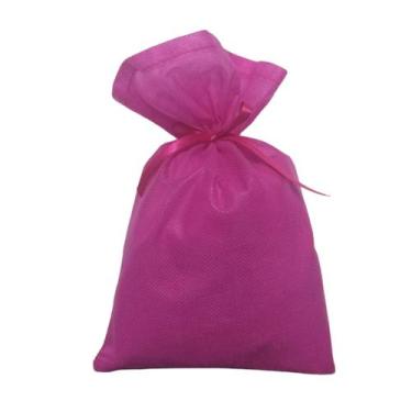 Imagem de 30 Saquinhos Sacolinhas 15x23 Tnt Pink Com Fita Pink - Upontocom