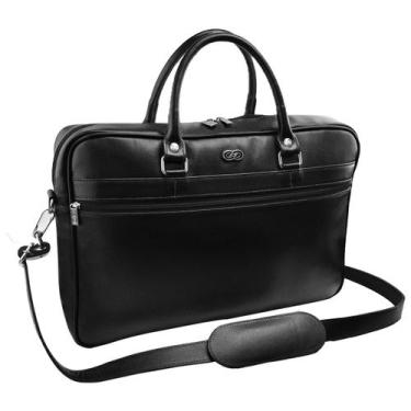 Imagem de Bolsa Executiva NOAH em Couro Galvani., Preto