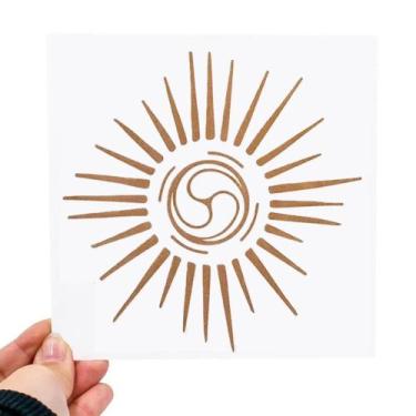 Imagem de Placa Grafico Energia Vital PVC 15x15cm - Radionica Radiestesia - Dhon