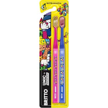 Imagem de Dentalclean Escova de Dente Romero Britto Leve 2, Ultramacias