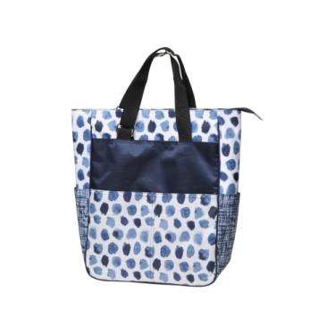 Imagem de Glove It Sacola de tênis, bolsa de tênis para mulheres, bolsa de ombro esportiva feminina, bolsa grande com 6 bolsos, serve para 2 raquetes - azul marinho