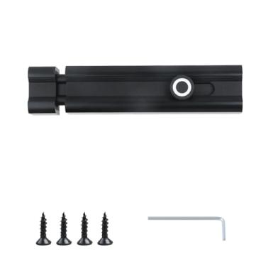 Imagem de Nicerity Trava de barril 15 cm preta para porta deslizante de liga de alumínio resistente, trava de trava para janela, tela de banheiro, cerca, pátio