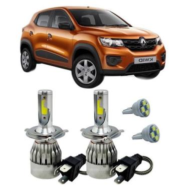Imagem de Kit Super Led H4 6000K Farol Auto Baixo Kwid 2017 Em Diante - Autovex