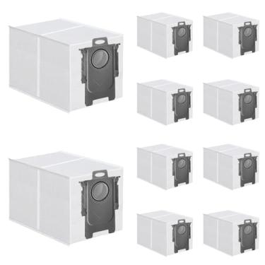 Imagem de ApexOne 10 pacotes de sacos de pó para Roborock Saros 10/10R, Q Revo, Qrevo S/Slim, S8 MaxV Ultra, S8 Max Ultra, Qrevo MaxV/Pro/Curv/Curv S5X/Edge/Edge S5A Robot Aspirador, 2,7L de grande capacidade