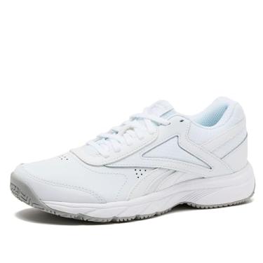 Imagem de Reebok Tênis de trabalho antiderrapante Work N Cushion para homens, preto ou branco, Cinza frio/branco, 41