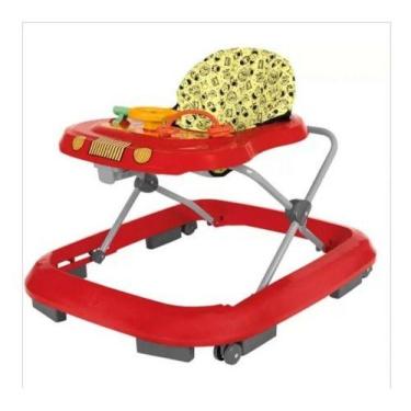 Imagem de Andador Infantil Safari Plus Vermelho - Tutti Baby