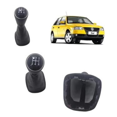 Imagem de Coifa + Manopla Cambio Gol Parati G4 Manopla Aro Cromado