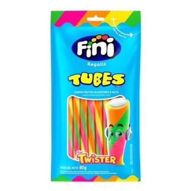 Imagem de Kit c/ 3 Bala Regaliz Frutas Silvestres e Nata Fini Tubes