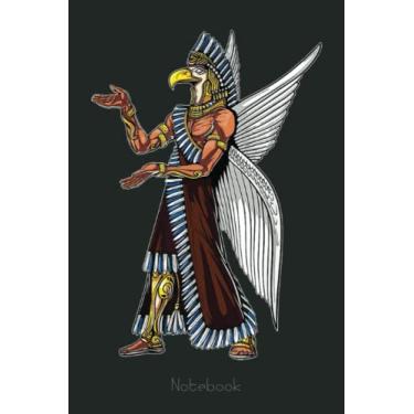 Imagem de Alien Anunnaki God Ancient Sumerian Mythology Reptilians Notebook: Lined Journal Alien, 110 Pages, Size 6"x9", lined journal ufo, alien journal, ufo journal, lined journal notebook