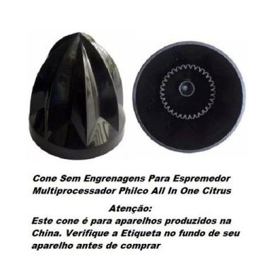Imagem de Cone Espremedor Multiprocessador Philco  ALL IN ONE CITRUS Preto