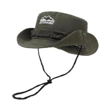 Imagem de Chapéu Balde de Aba Larga Masculino - Proteção UV, Respirável, Ideal p