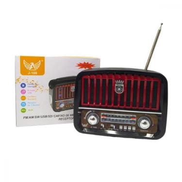Imagem de Rádio Retro 3W Bluetooth 5.1 com Lanterna Altomex JD-108 - electros1