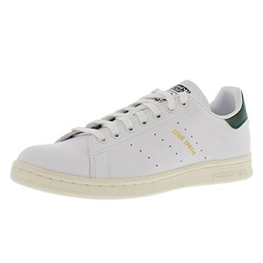 Imagem de adidas Tênis masculino Stan Smith, Branco nuvem, verde universitário/branco, 11.5