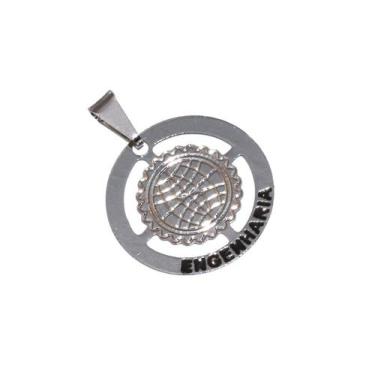 Imagem de Pingente Minha Profissão Engenharia Níquel - Milena Folheados