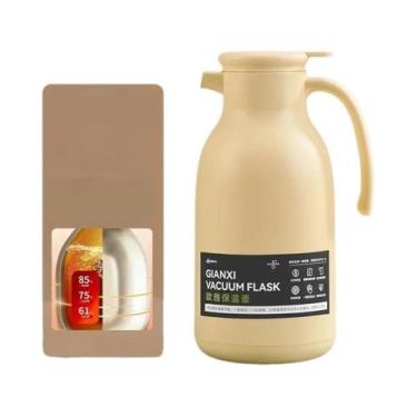 Imagem de Garrafa Térmica De Vidro Branca De Grande Capacidade 1600ML Com Alça P
