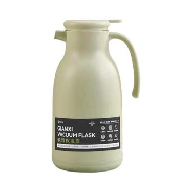 Imagem de Garrafa Térmica De Vidro Branca De Grande Capacidade 1600ML Com Alça P