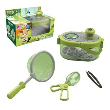 Imagem de EUKVYQPX Montessori Insect caixa de observação multi-funcional, ferramenta de fabricação de espécimes, conjunto de experimento científico pequeno,Gray