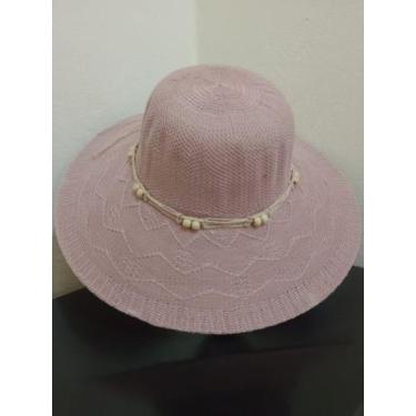 Imagem de Chapéu de Praia Adulto Aba Média Feminino - TGD Store, Rosê