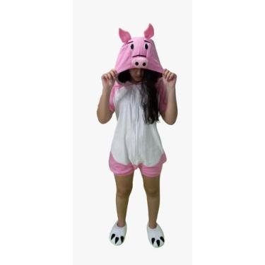 Imagem de Pijama kigurum malha porco rosa   -especiais - Pieretti Modas, EXG