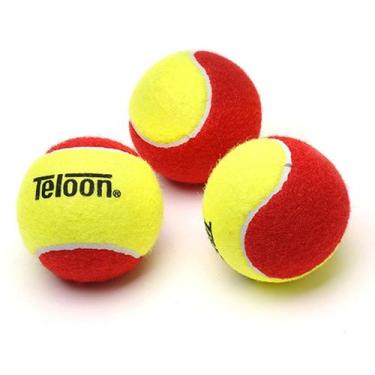 Imagem de Bola Tênis Estagio 3 Pack 3 Unidades Certificado ITF Teloon, Vermelho
