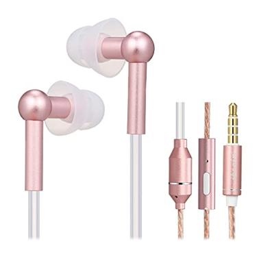 Imagem de CIADAZ FC31 Tubo de ar Anti-radiação In-ear Headphones 3.5mm Música com fio Headset Radiação Free Earphone Reduction Reduction Control Line with Mic