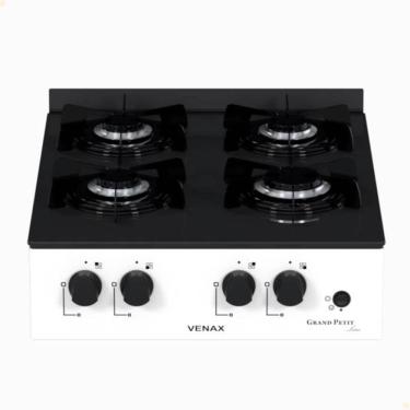 Imagem de Fogão de Mesa 4 Bocas Venax Grand Petit Line Branco Gás GLP Automático Bivolt 25187