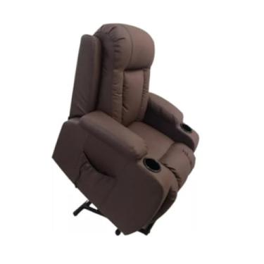Imagem de Poltrona Reclinavel Com Aquecimento Massagem Elevacao Idoso