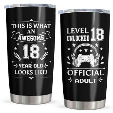 Imagem de Vuxoye Presentes de aniversário de 18 anos para meninos, decorações de aniversário de 18 anos para meninos, presentes de aniversário de 18 anos, presente para menino de 18 anos, presente de