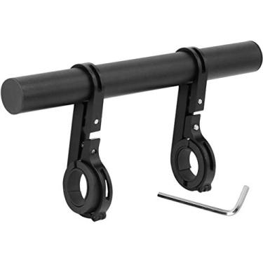 Imagem de Together-life Extensor De Guidão Bicicleta, Suporte Extensão Bicicleta Em Liga Alumínio Com Braçadeira Dupla, Economizador Espaço Para Segurar Lanterna, Velocímetro, Gps, Celular (Preto)