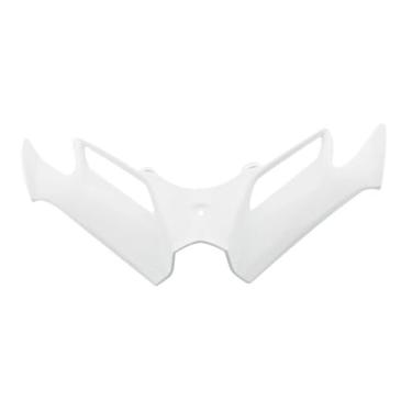 Imagem de JicSuXi Carenagem frontal aerodinâmica capa de asa substituição peças acessório montagem simples versátil 16 polegadas longo aerodinâmico, Branco