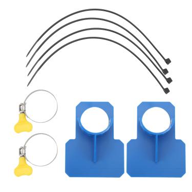 Imagem de Mangueira de fixação da piscina da piscina de piscina Suporte de mangueira de montagem Premium material abs anti -ferrugem Forte suporte Reduza a pressão da parede Operação