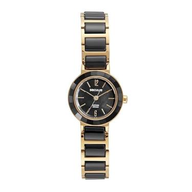 Imagem de Relógio Feminino Seculus 77238LPSVDQ1 Cerâmica Bicolor