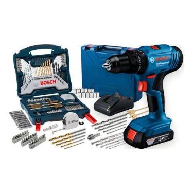 Imagem de Parafusadeira E Furadeira De Impacto A Bateria 18v Maleta Gsb 183-lima