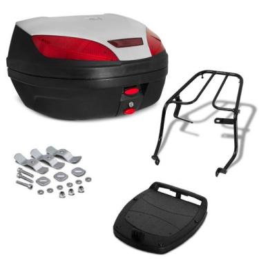 Imagem de Baú Bauleto Para Moto 52 Litros Com Refletor Pro Tork + Bagageiro Xtz 