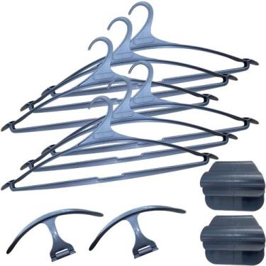 Imagem de Cabide Secadora Latina  Com 6 + 2 Seca Sapato + 2 Trava