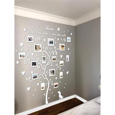 Imagem de Arvore genealógica Família M Com 16 Molduras - MDF 3mm - Filadélfia De