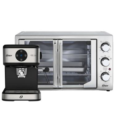 Imagem de Kit Cafeteira Espresso Double E Forno E Fritadeira 42L French Door Oster