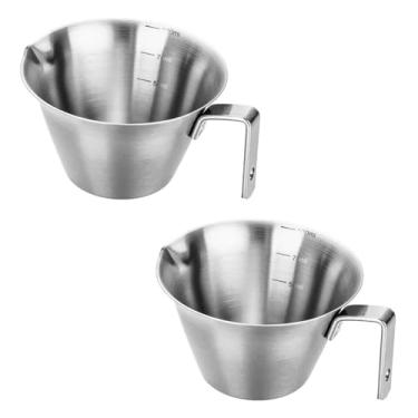 Imagem de Copo medidor de café expresso de 100 ml com medida (prata)